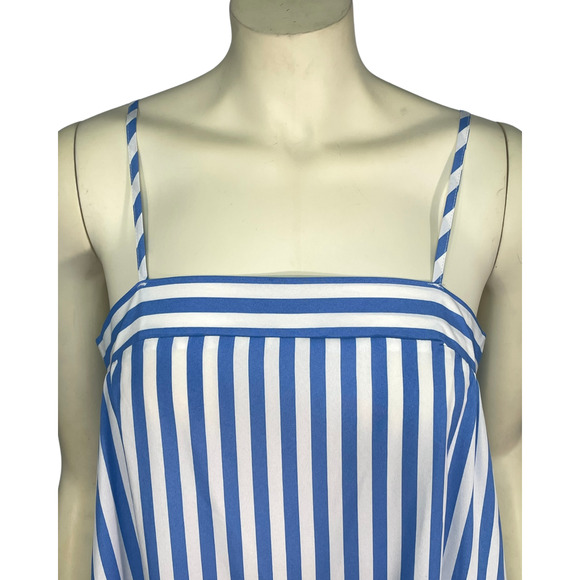 3-FOR-$30 Anna-Kaci Sz S Striped Babydoll Sun Dress Tiered Skirt Ruffle Blue New - Picture 5 of 12